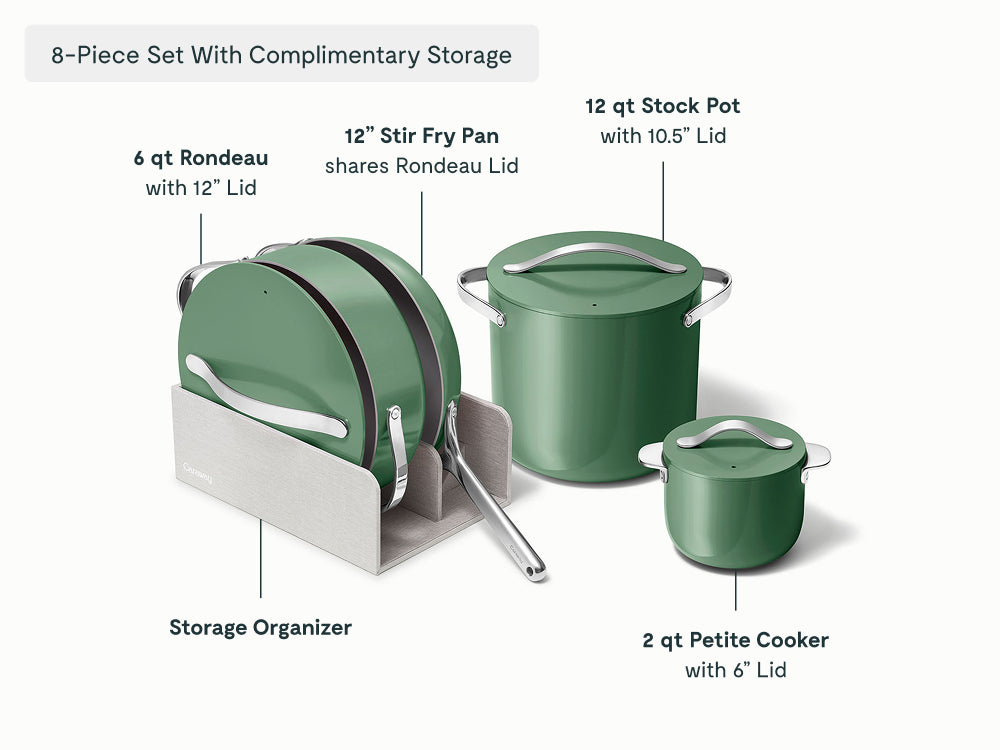 8-Piece Ceramic Set With Complimentary Storage