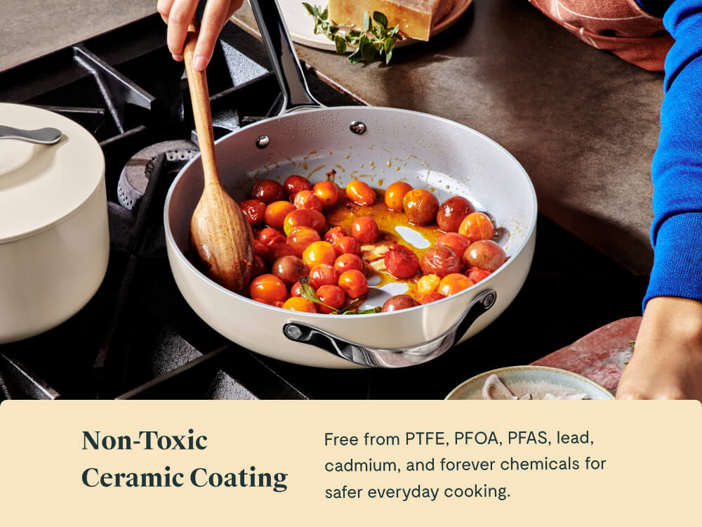 4.5 qt Non-Stick Ceramic Pan With Lid