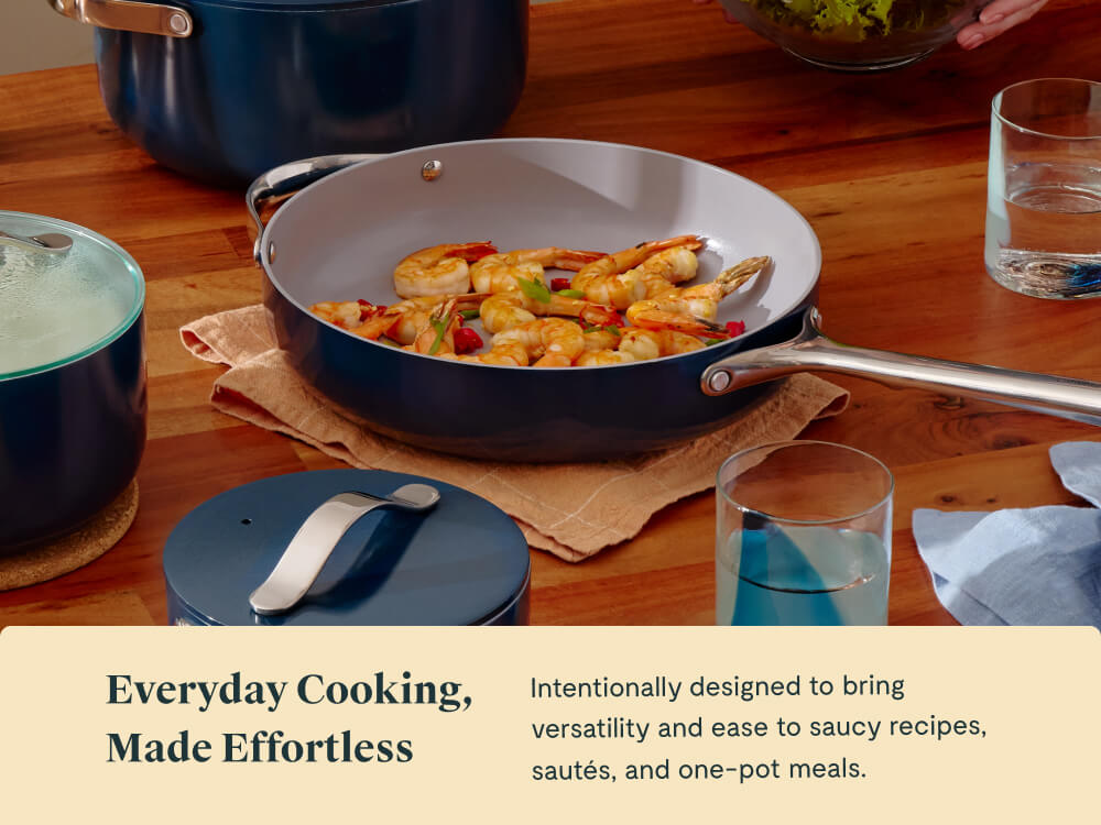 4.5 qt Non-Stick Ceramic Pan With Lid