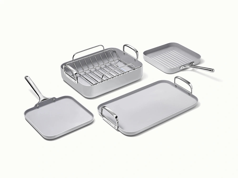 7-Piece Set of Ceramic-Coated Pans With Complimentary Storage